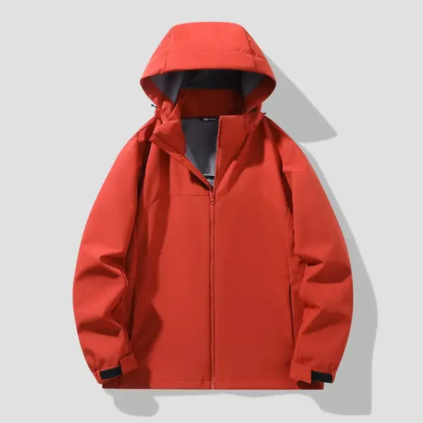 Outdoor Couple's Hardshell Jacket Single-Layer Hiking Coat Outdoor Couple's Hardshell Jacket Single-Layer Hiking Coat