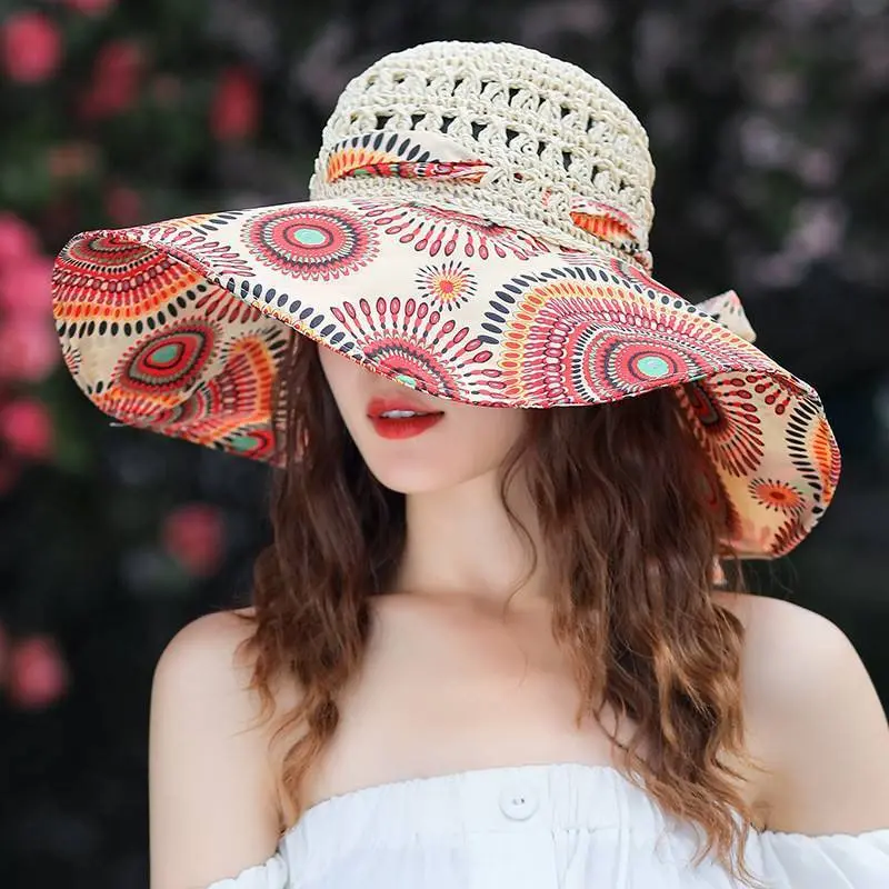 Summer Beach Sun Hat Beach Green Straw Hat For Women Summer Beach Sun Hat Beach Green Straw Hat For Women