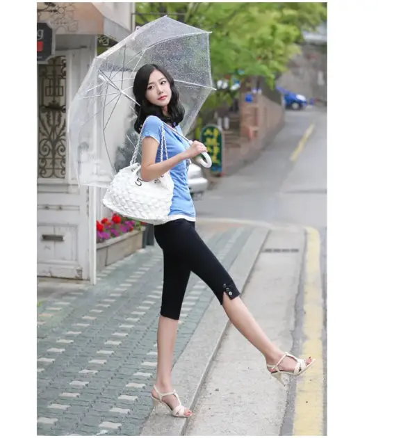 Plus Size Women's Leggings Casual Cropped Pants Plus Size Women's Leggings Casual Cropped Pants