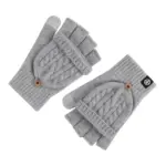 Warmth-Boost Flip-Up Half-Finger Gloves for Women, Winter