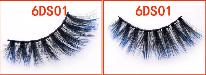 Gradient Color 6 D Mink Effect False Eyelashes, Black Stem Gradient Color 6 D Mink Effect False Eyelashes, Black Stem