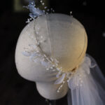 Bridal wreath veil wedding dress accessories