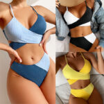 730e2e99-5888-4d4c-b6e6-1feb36d4e987.jpg Ribbed Knot-Back Cheeky Bikini Swimsuit with Spaghetti Straps