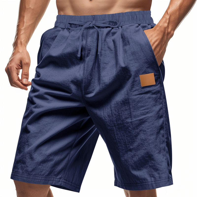 Breathable Linen Blend Mens Shorts for Summer Sports - Plus Size Breathable Linen Blend Mens Shorts for Summer Sports - Plus Size