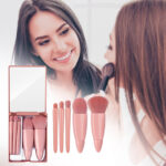 7361a767-4fe9-440b-bfe0-9e822e171e9c.jpg Even Powder & Eyeshadow Blend 5-Piece Makeup Brush Set - Pink