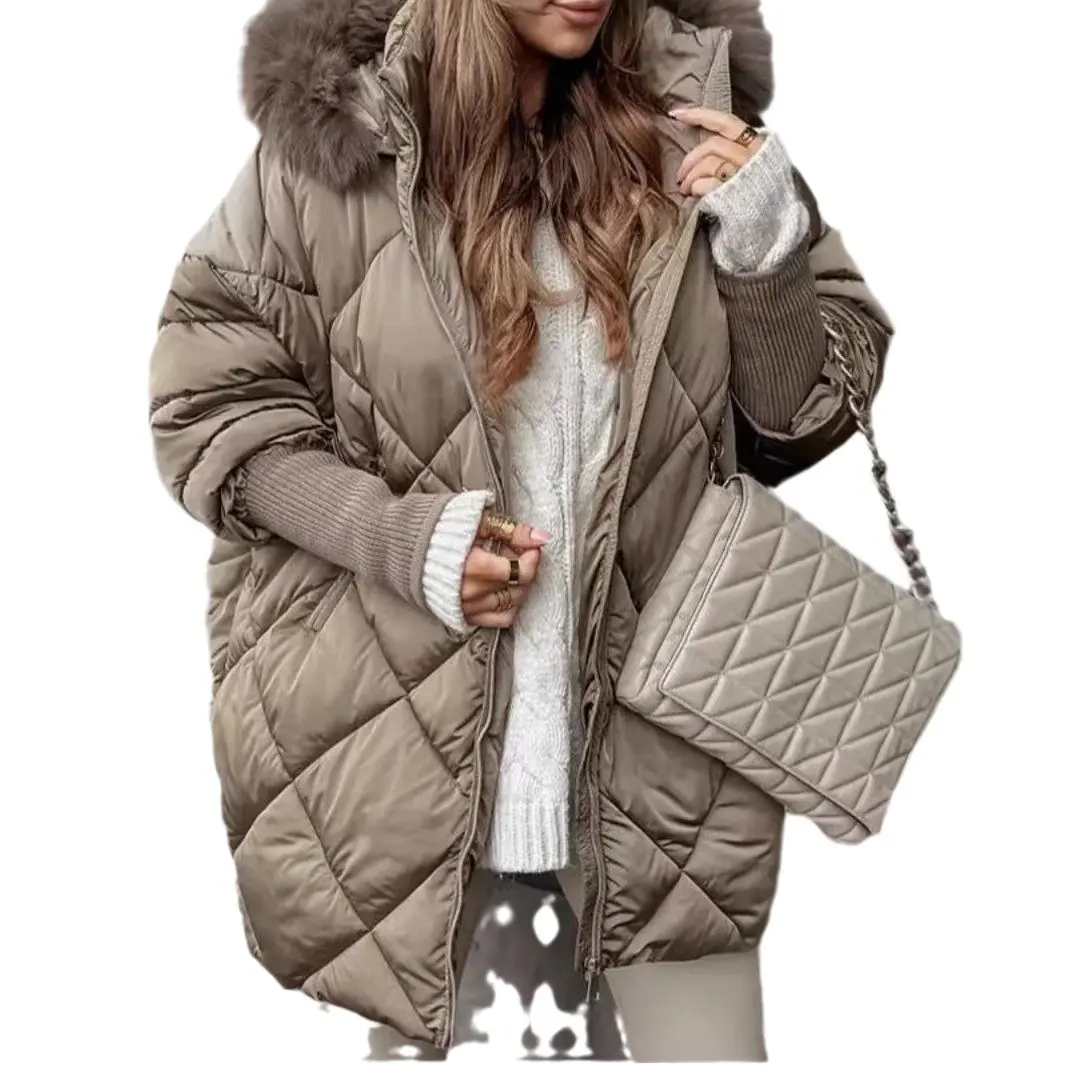 Warm Hooded Cardigan Coat for Winter Layering, Padded