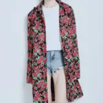 Rose Trench Coat Mid-length Women