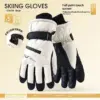 Warm, Windproof Fleece-Lined Cycling Gloves with Touchscreen