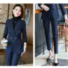 Blue suit pants