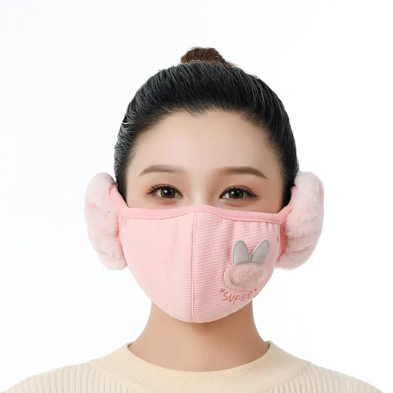 Windproof Warm Winter Mask with Integrated Womens Earmuffs Windproof Warm Winter Mask with Integrated Womens Earmuffs