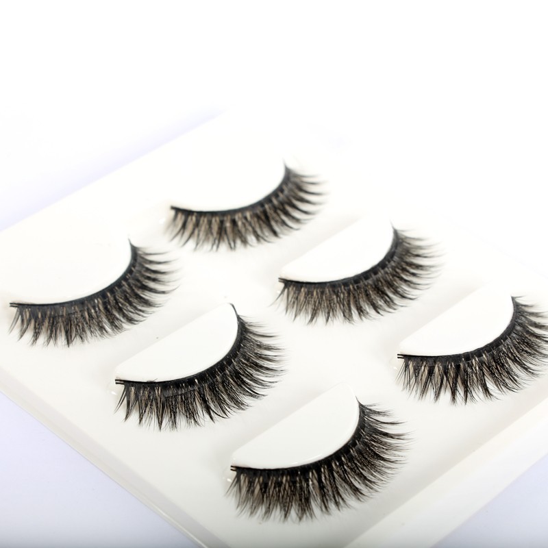 Natural Long-Section 3 D False Eyelashes, Reusable Self-Adhesive 150 in