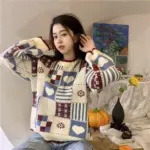 75c993b1-3dae-4b3c-aaba-98d1cab1b52f.webp Retro Color-Block Heart Sweater Knit Top, Apricot Blue