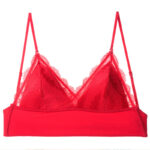 Breathable Lace Triangle Wireless Bra for Low Back