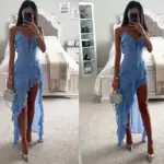 766302bf-f961-412a-9855-ff308b0eaede.webp Sexy Sling Irregular Sky Blue Maxi Dress for Women
