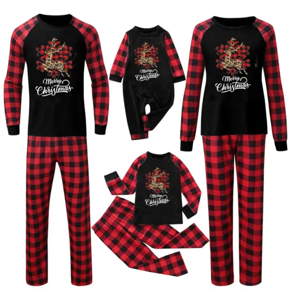 Christmas Parent-child Homewear Clothes Pajamas Suit M2