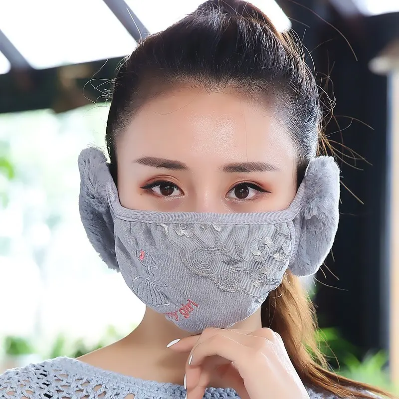 Windproof Warm Winter Mask with Integrated Womens Earmuffs Windproof Warm Winter Mask with Integrated Womens Earmuffs