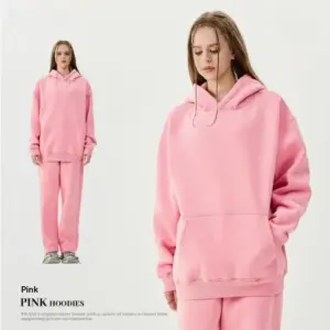 Extra-Thick Fleece-Lined Hoodie & Sweatpants Set for Warmth