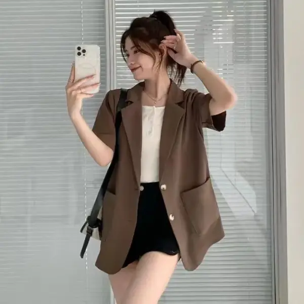 Women's Short-sleeve Suit Jacket New Summer Style