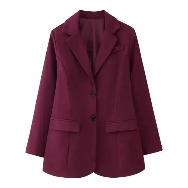 Tailored Warmth for Fall & Winter Women’s Blazer, V-Neck Tailored Warmth for Fall & Winter Women’s Blazer, V-Neck