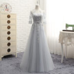 7912973274519.jpg Wedding Mid-Length Banquet Dress for Polyester Comfort