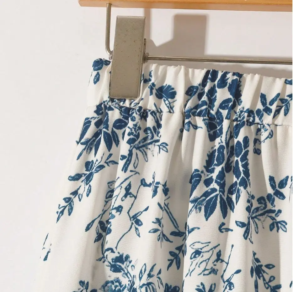 Floral Print High-Waisted A-Line Skirt for Women Floral Print High-Waisted A-Line Skirt for Women