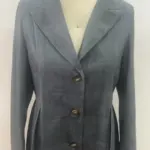 7a9102fc-32f7-44c4-a8b7-bd48f0f88904.webp Tailored Slim Fit Women’s Coarse Flower Blazer - Gray
