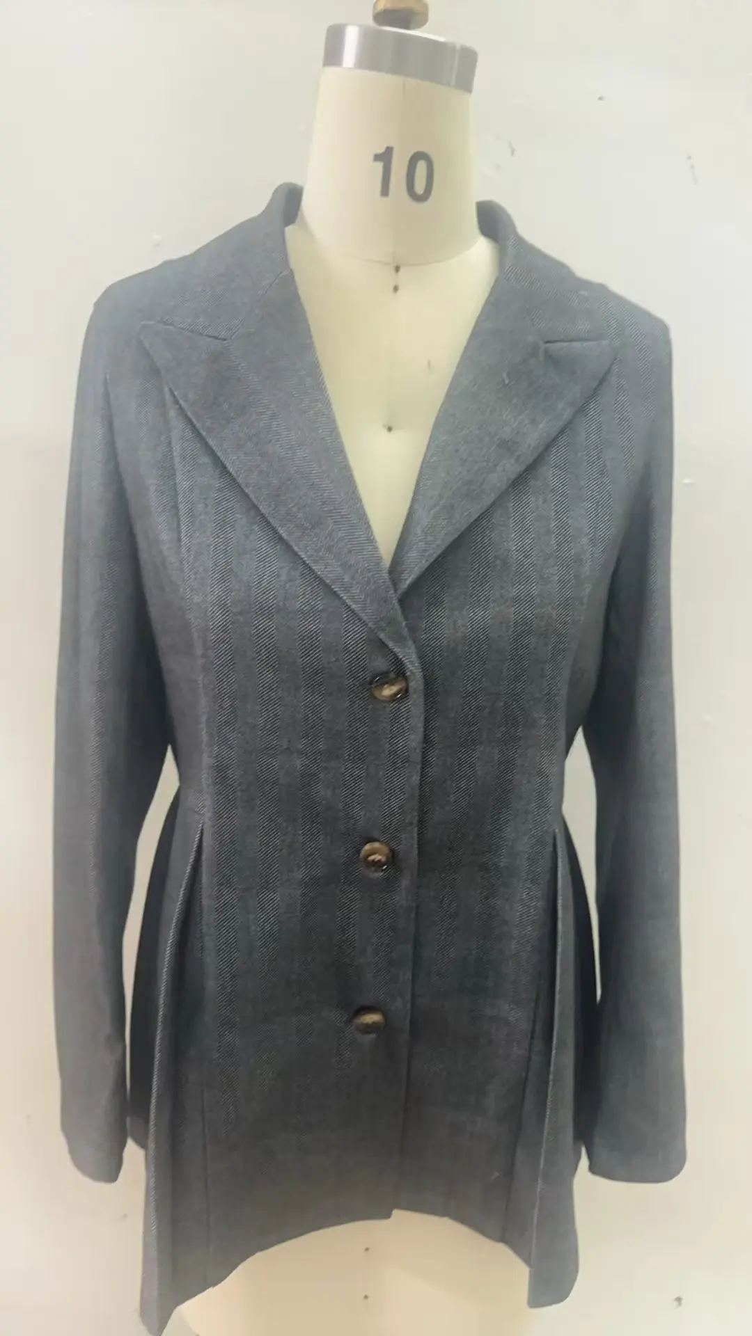 Tailored Slim Fit Women’s Coarse Flower Blazer - Gray Tailored Slim Fit Women’s Coarse Flower Blazer - Gray