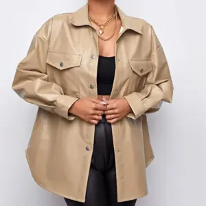 Street-Ready Loose Fit Women’s Motorcycle Leather Jacket