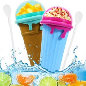 Quick-Frozen Slushy Cup Set with 500 ml Reusable Squeeze Cup