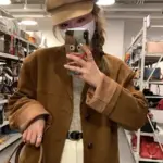 Rich Dark Brown Coffee Suede Vintage Blazer Jacket