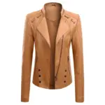 7d82de5a-e79c-49fc-bbc7-b8b38e8c490a.webp New Spring And Autumn New Leather PU Leather Jacket Women's Short