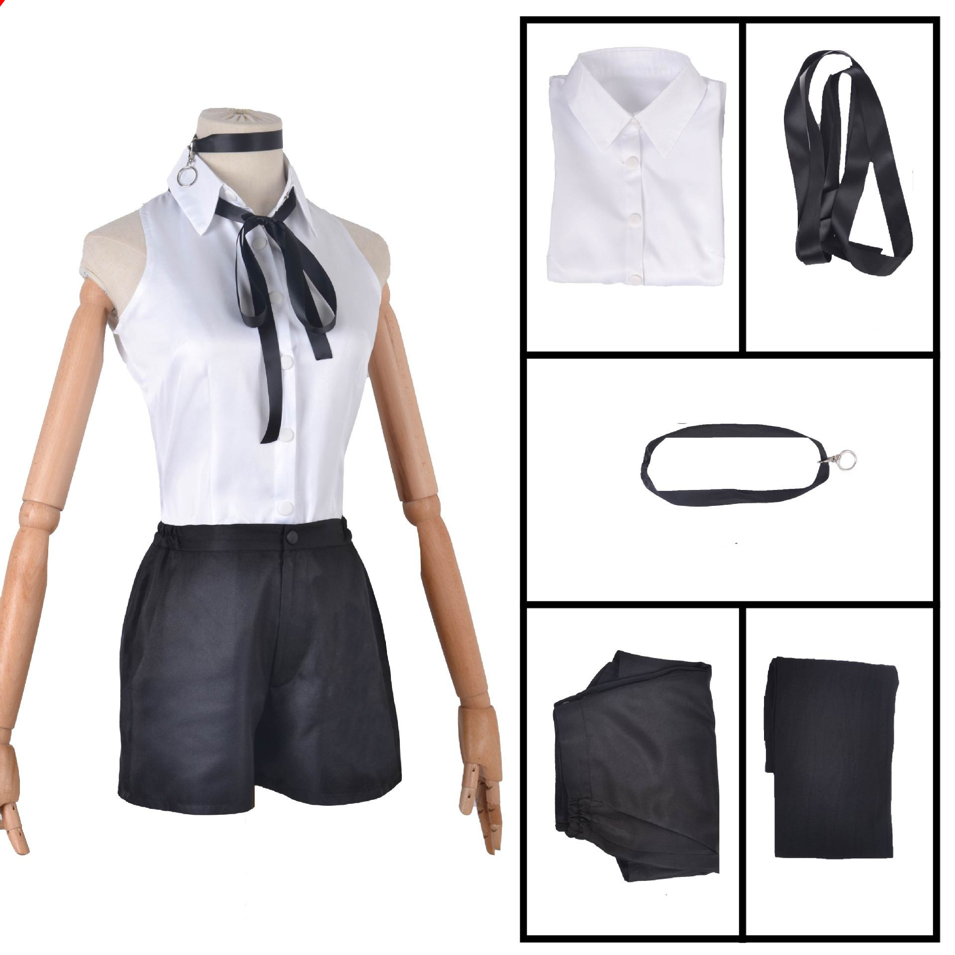 Complete Bomb Devil Cosplay Costume Set for Women + Wig Option Complete Bomb Devil Cosplay Costume Set for Women + Wig Option