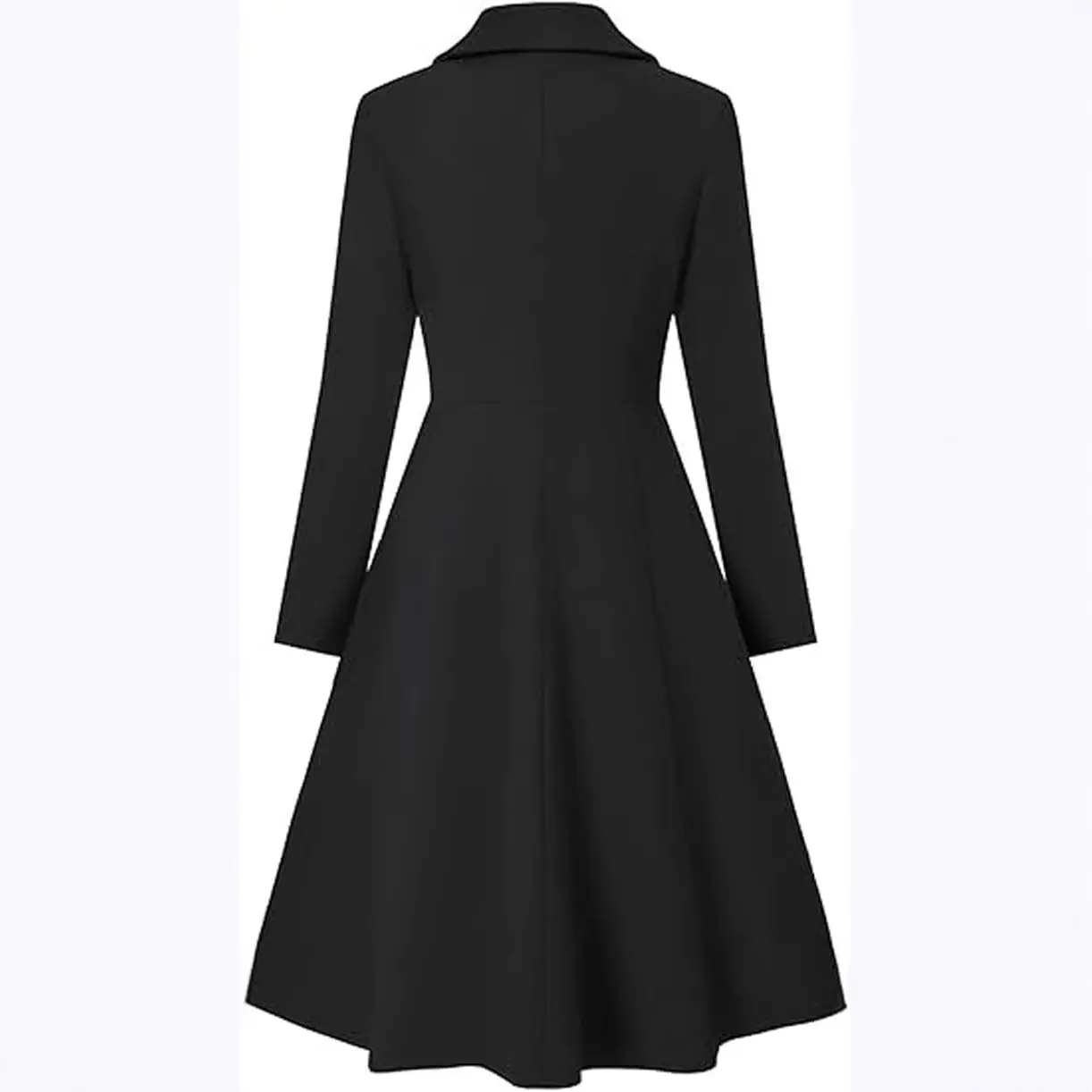 Women's Long Lapel Double Breasted Trench Coat Women's Long Lapel Double Breasted Trench Coat