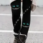 Fashion Pattern Elastic Leggings Trendy Women