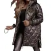 Loose-fitting Long-sleeve Zip-up Cotton Jacket Loose-fitting Long-sleeve Zip-up Cotton Jacket