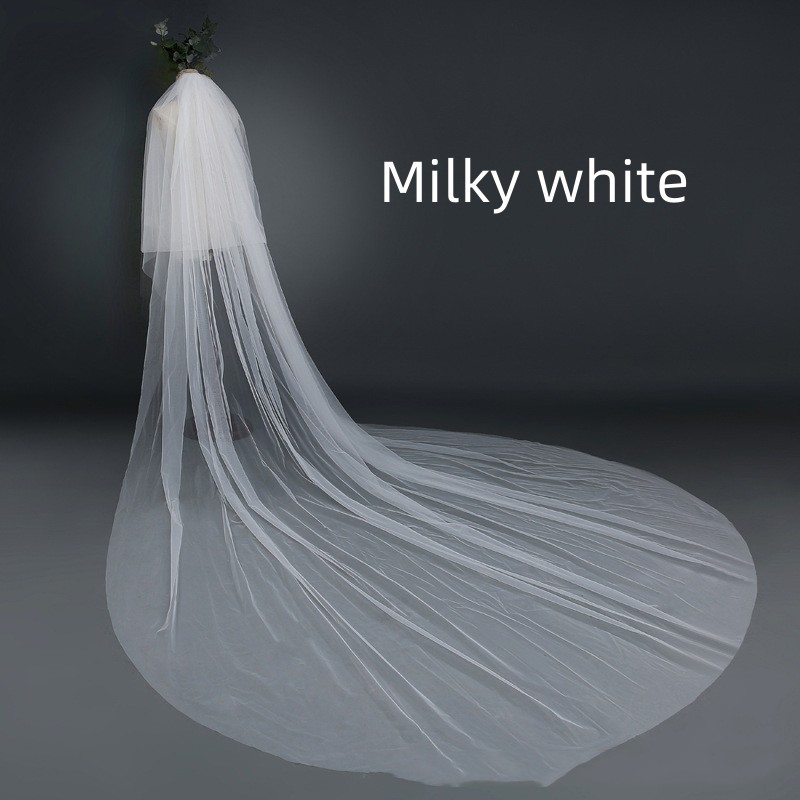 Bridal Wedding Veil Widened Tail Bridal Wedding Veil Widened Tail