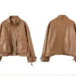 7f9b7106-d365-4447-983c-36fd4343caf3.webp Brown Women’s Faux Leather Jacket Stand-Up Collar