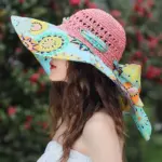 7f9bd701-db69-4814-9013-2ed9586258d2.webp Summer Beach Sun Hat Beach Green Straw Hat For Women