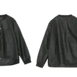 Lightweight PU Leather Jacket for Women, Black Autumn Coat 0.84 lb