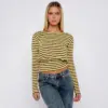 Women's Casual Fashion Striped Long-Sleeve Top