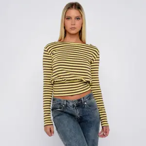 Women's Casual Fashion Striped Long-Sleeve Top