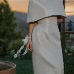 818429eb-749b-4569-ae82-3ed391de644f.jpg Satin Cape-style Top &Fitted Maxi Dress Set