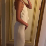 White Slouch Backless Bodycon Dress