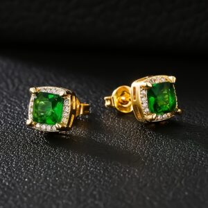 Copper Plated Earrings With Real Gold