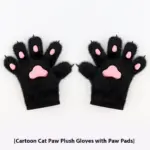 Non-Slip Cat Paw Gloves Plush for Cat Palm Props - Winter