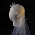 Bridal wreath veil wedding dress accessories