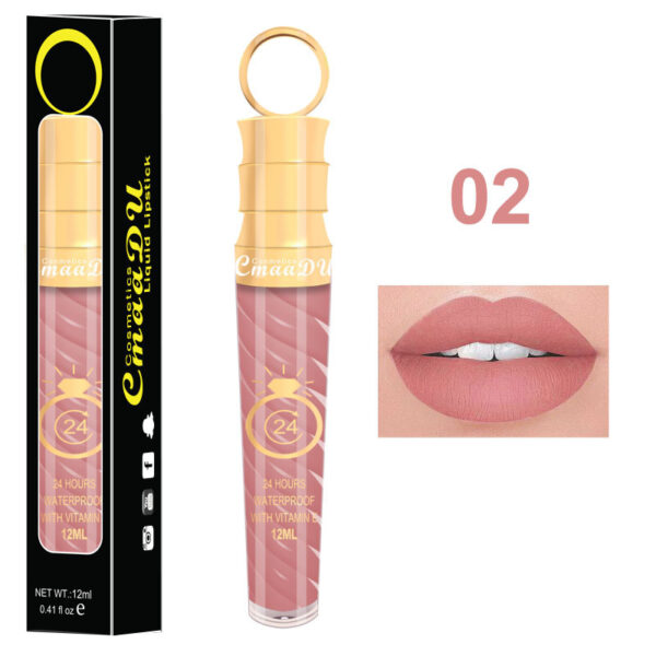 Non-Fading Matte Lip Gloss with No-Stick Cup, 12 ML