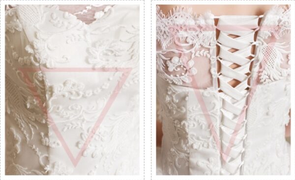 One-shoulder lace slim skirt One-shoulder lace slim skirt