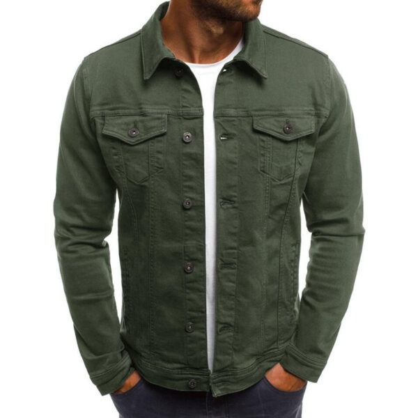 Casual Men Jacket Denim Button Shirt Casual Men Jacket Denim Button Shirt