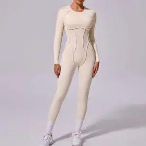 New Winter One-piece Sports Yoga Jumpsuit Backless Tight Jumpsuit